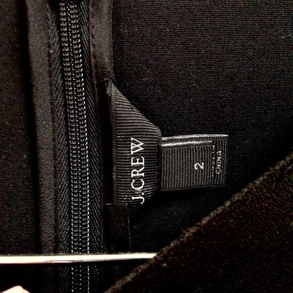 J. Crew 2 Necco Scalloped Shift Dress Black - Picture 10 of 10